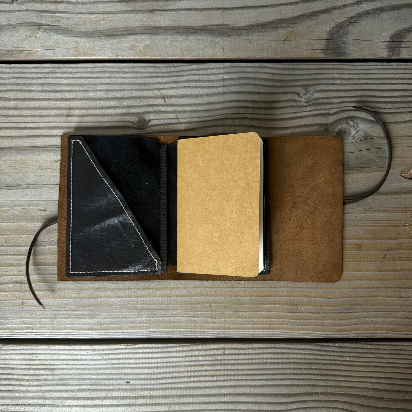 Personalised Leather Traveller's Journal / Notebook Cover