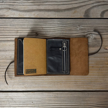 Personalised Leather Traveller's Journal / Notebook Cover