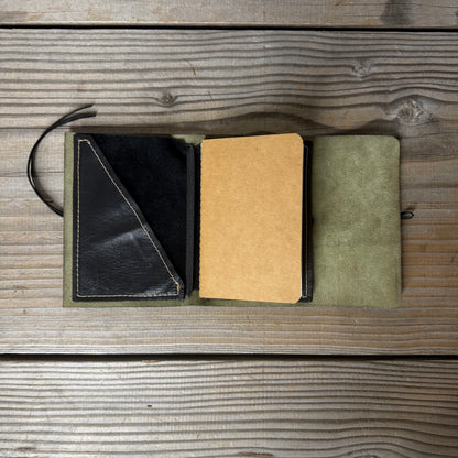 Personalised Leather Traveller's Journal / Notebook Cover