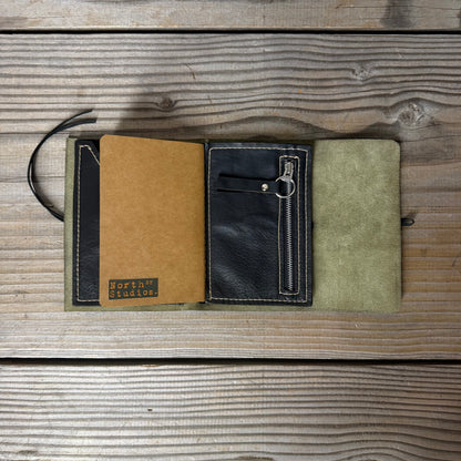 Personalised Leather Traveller's Journal / Notebook Cover