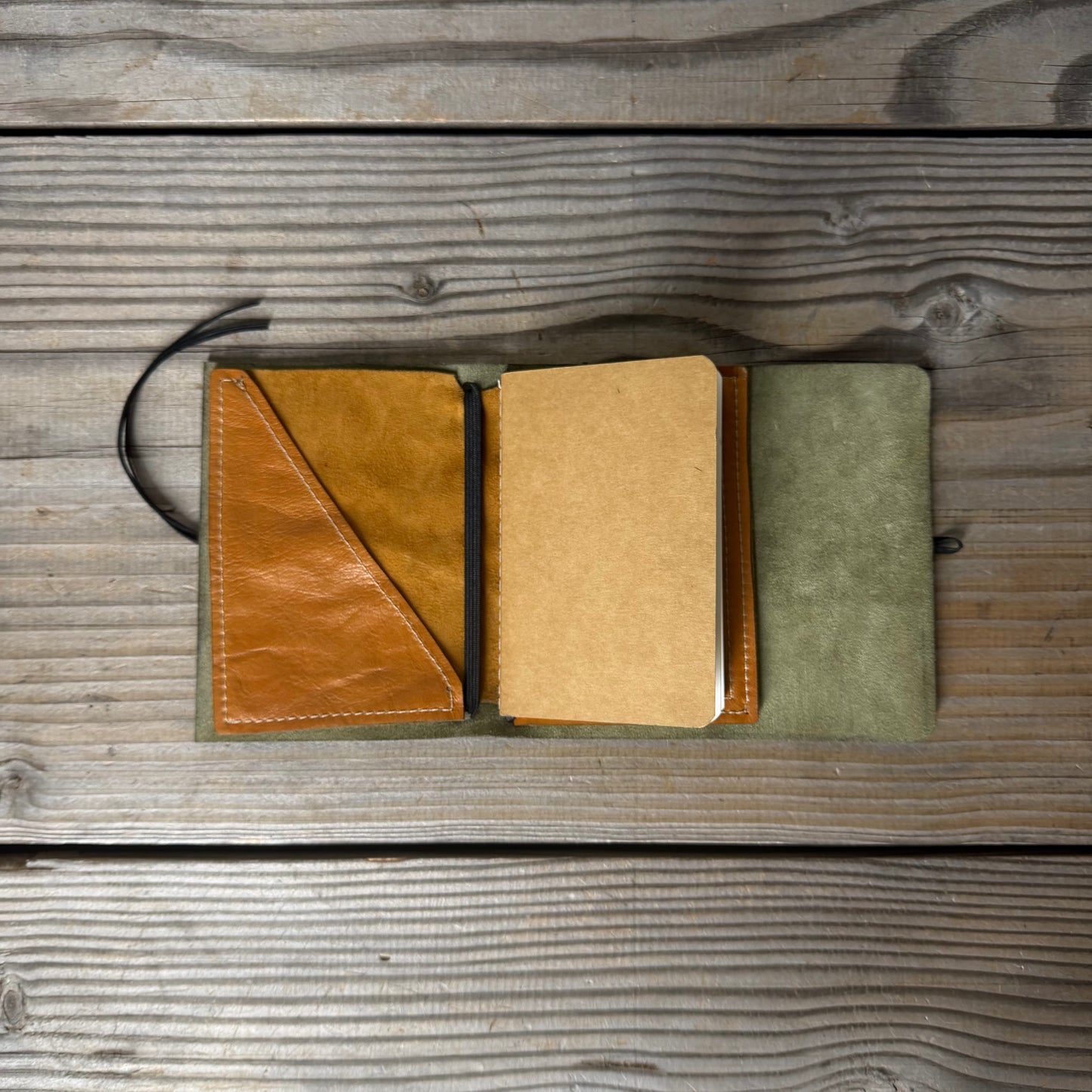 Personalised Leather Traveller's Journal / Notebook Cover
