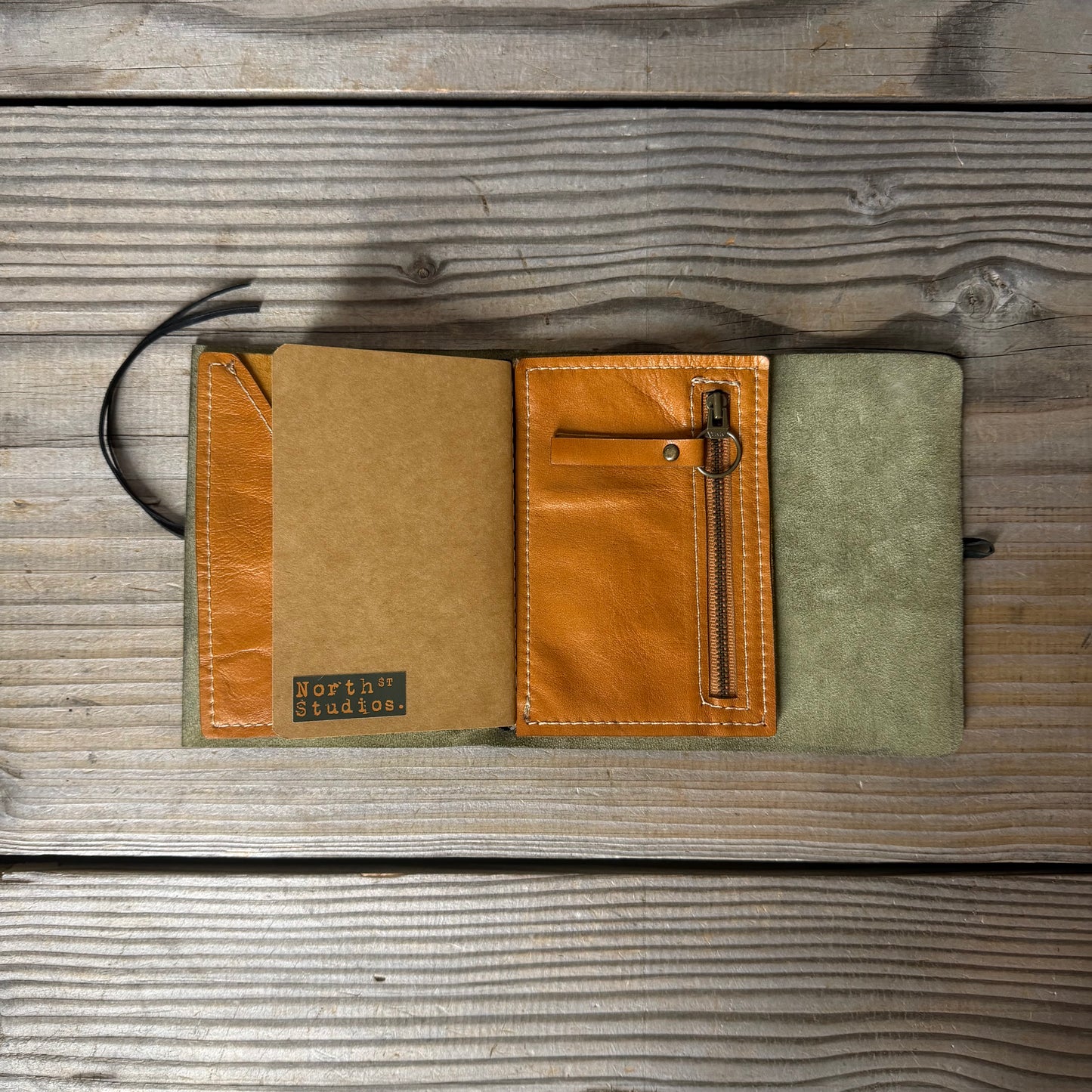 Personalised Leather Traveller's Journal / Notebook Cover
