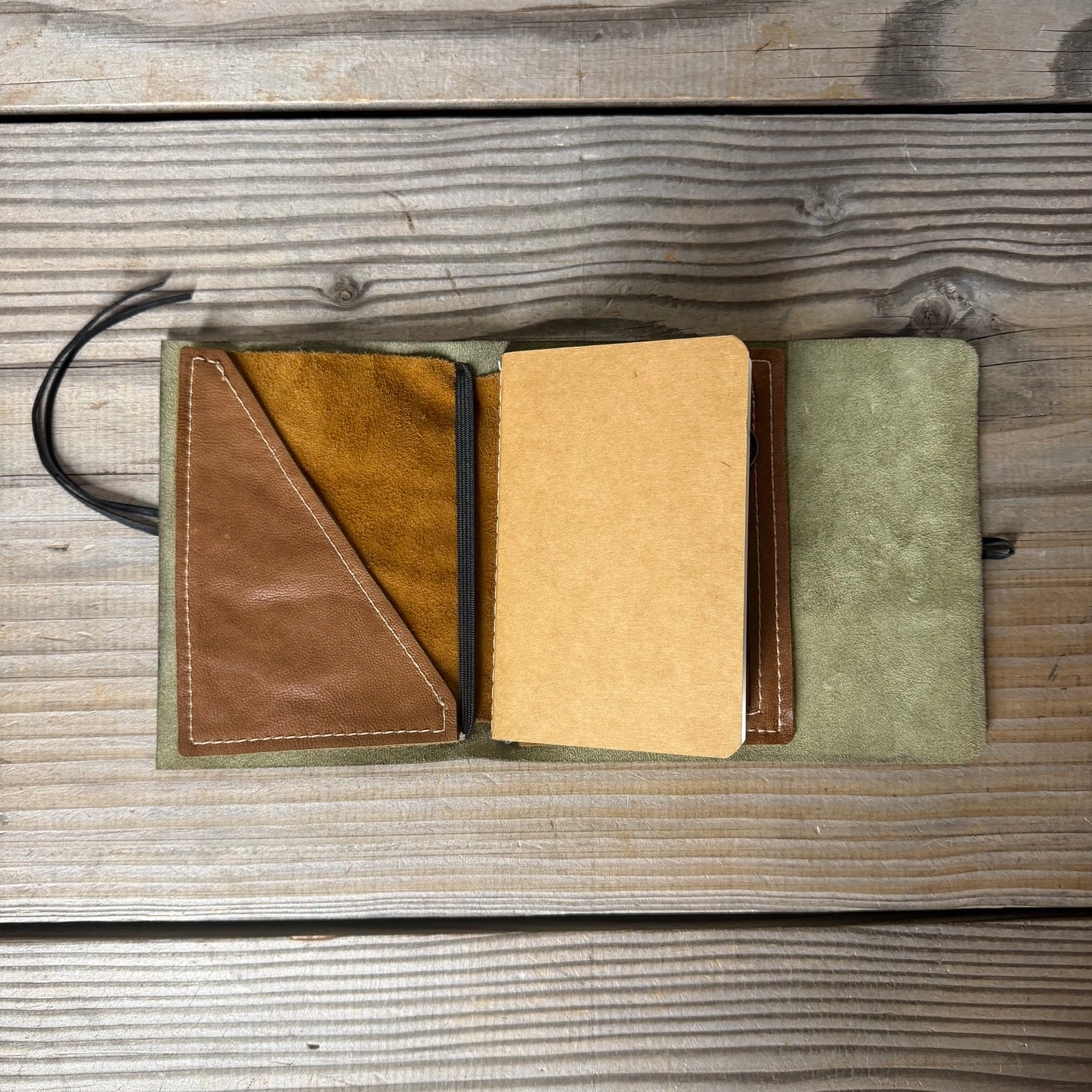 Personalised Leather Traveller's Journal / Notebook Cover