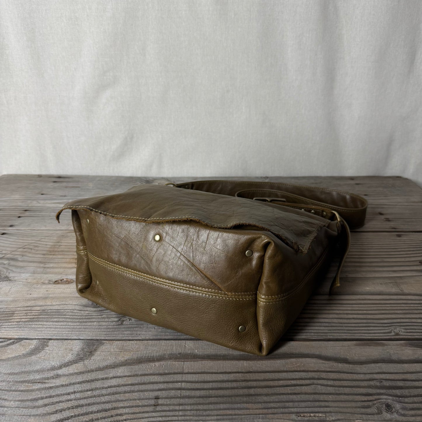 The Vintage Moss Slouch Bag