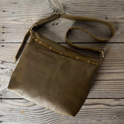 The Vintage Moss Slouch Bag