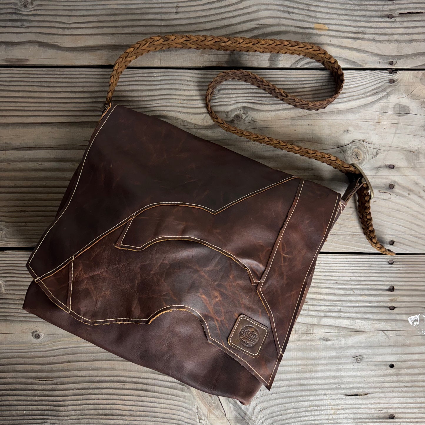 The Fragmented Waxed Slouch Bag