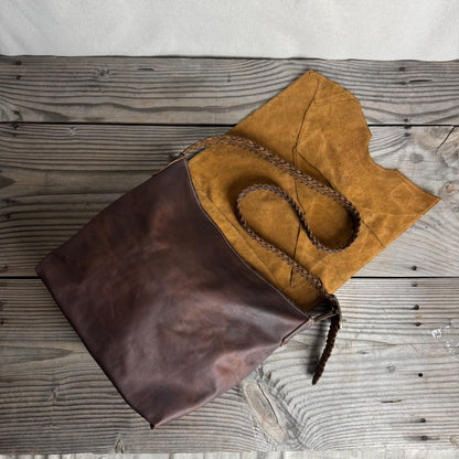 The Fragmented Waxed Slouch Bag