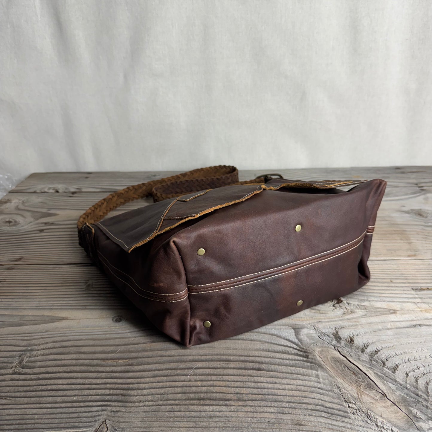 The Fragmented Waxed Slouch Bag