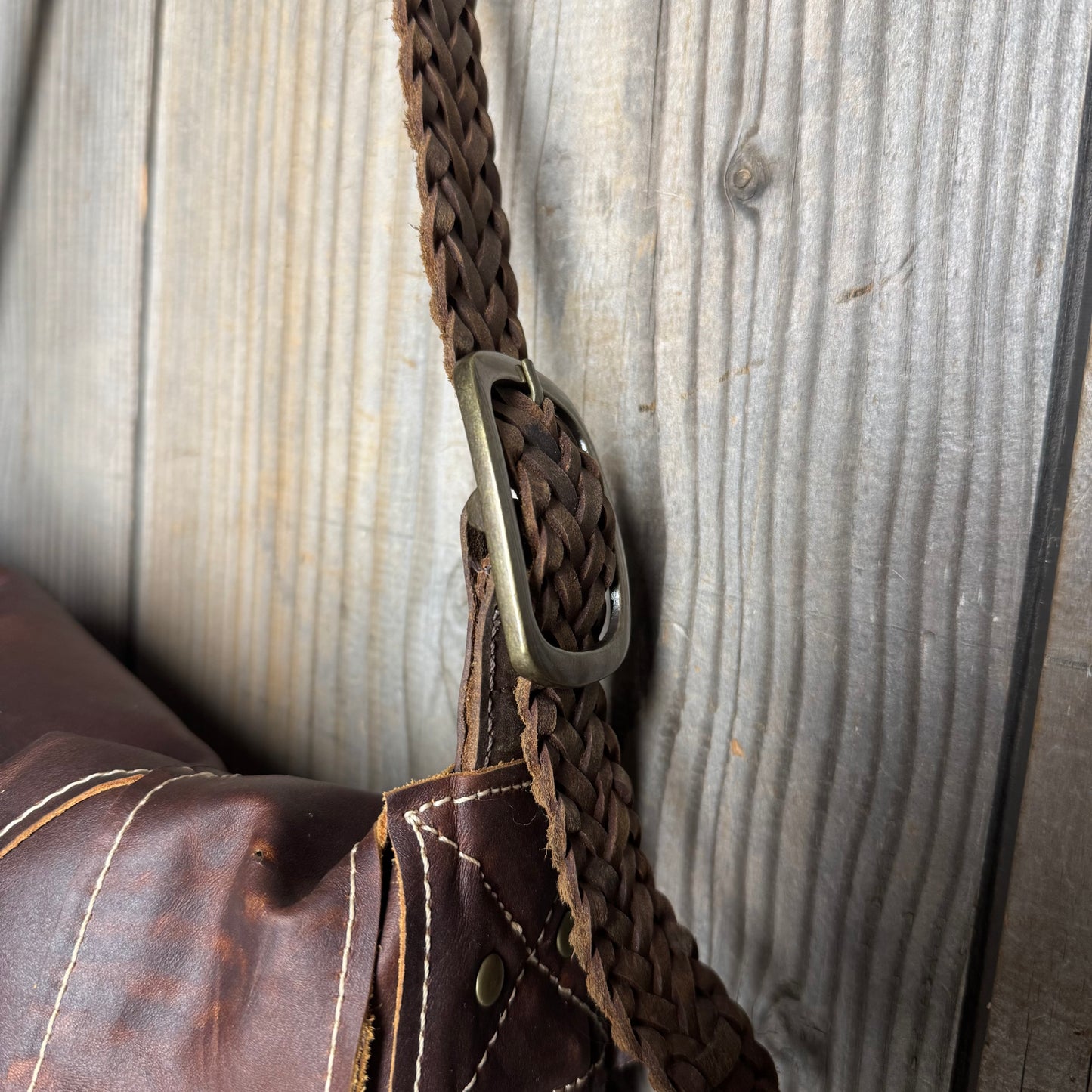 The Fragmented Waxed Slouch Bag