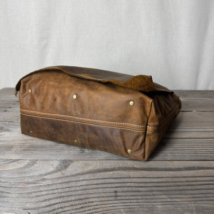 The Soft Waxed Vintage Brown Slouch Bag