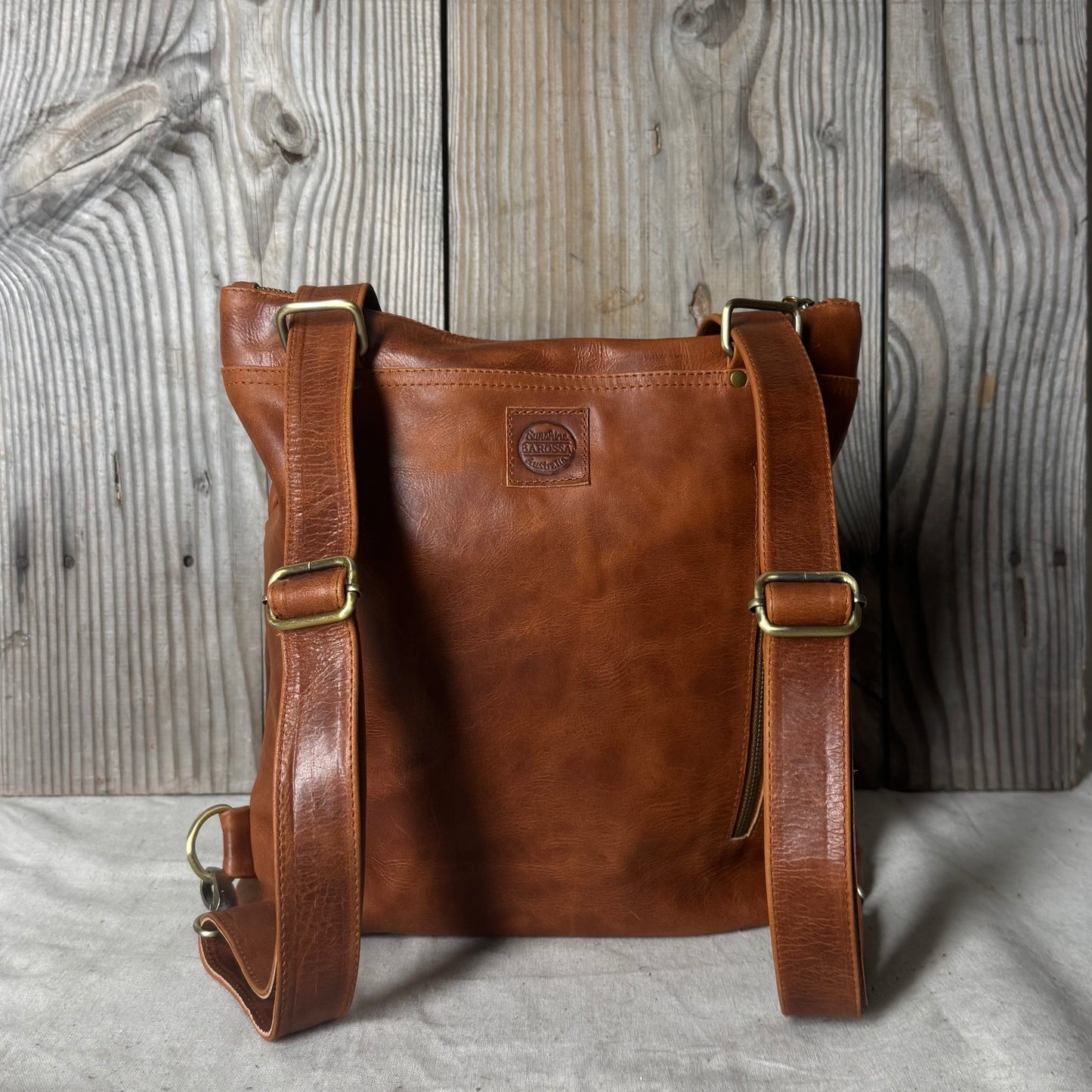 Convertible Leather Bag to Backpack