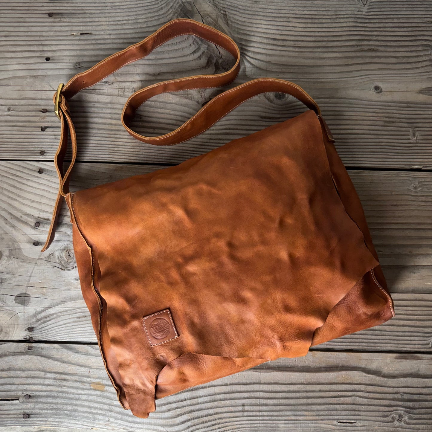 The Distressed Large Tan Slouch