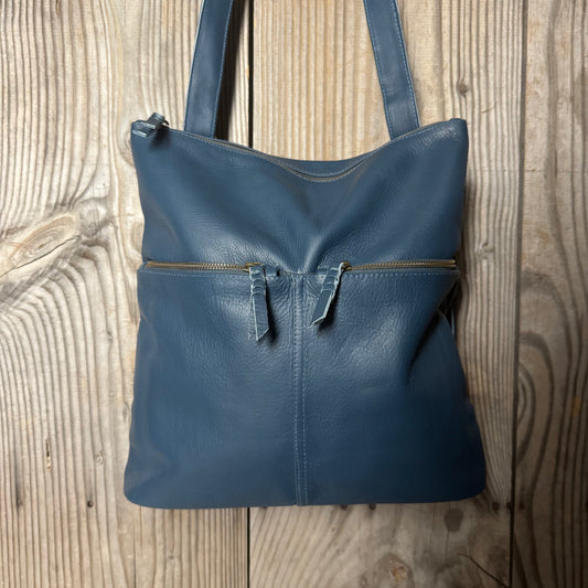 Convertible Leather Bag to Backpack