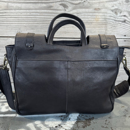 Buffalo Hide Leather Laptop Satchel