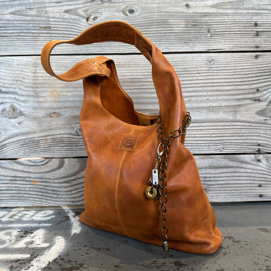 The Caramel Bling Slouch with Internal Detachable Clutch