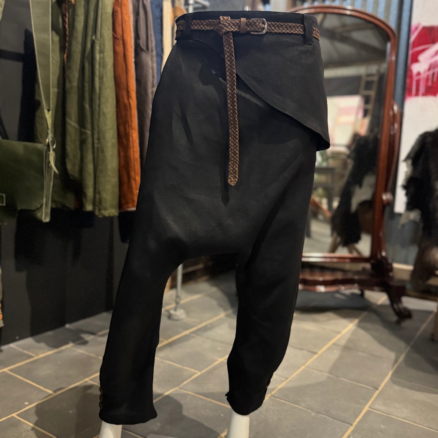 Tailored Japanese-Style Linen Pants