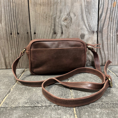 Coloured Leather Pouch with Strap