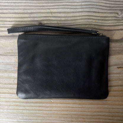 Leather Phone Clutch With Wrist Strap