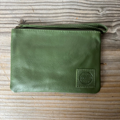 Leather Phone Clutch With Wrist Strap