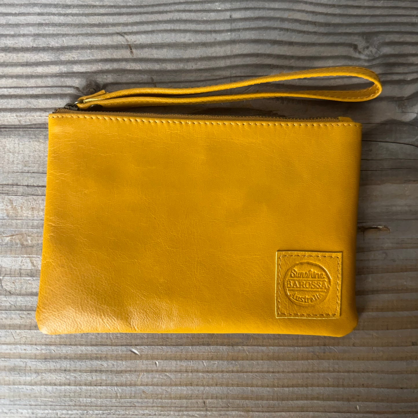 Leather Phone Clutch With Wrist Strap