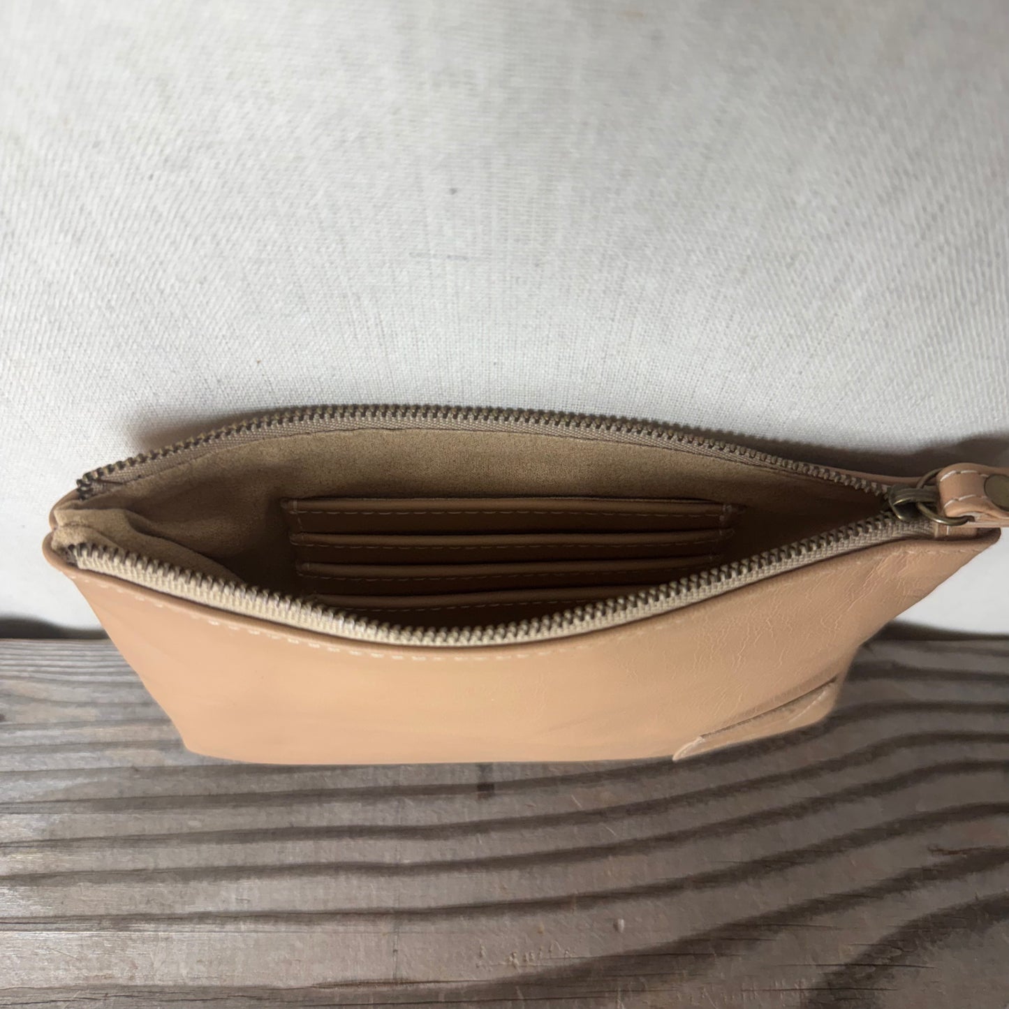 Leather Phone Clutch With Wrist Strap