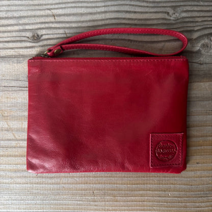 Leather Phone Clutch With Wrist Strap