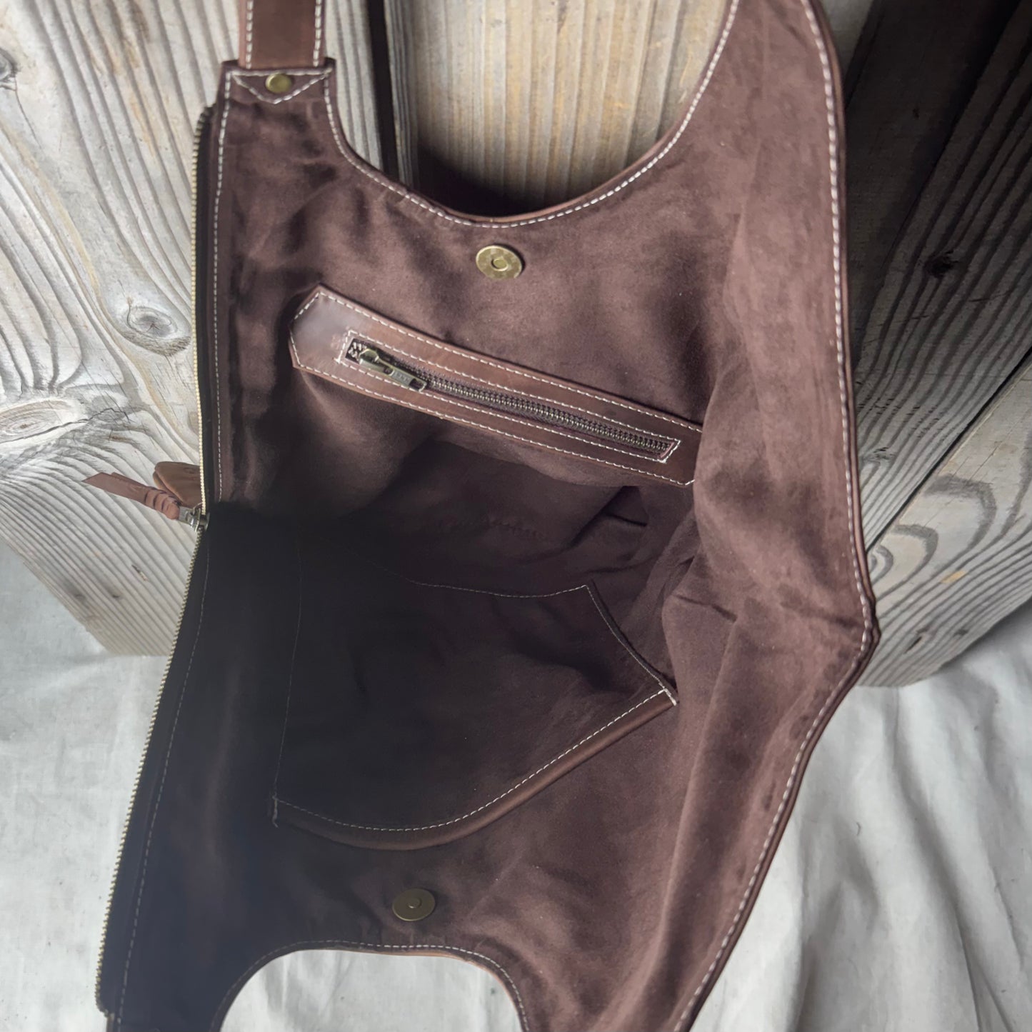 Slimline Leather Shoulder Bag