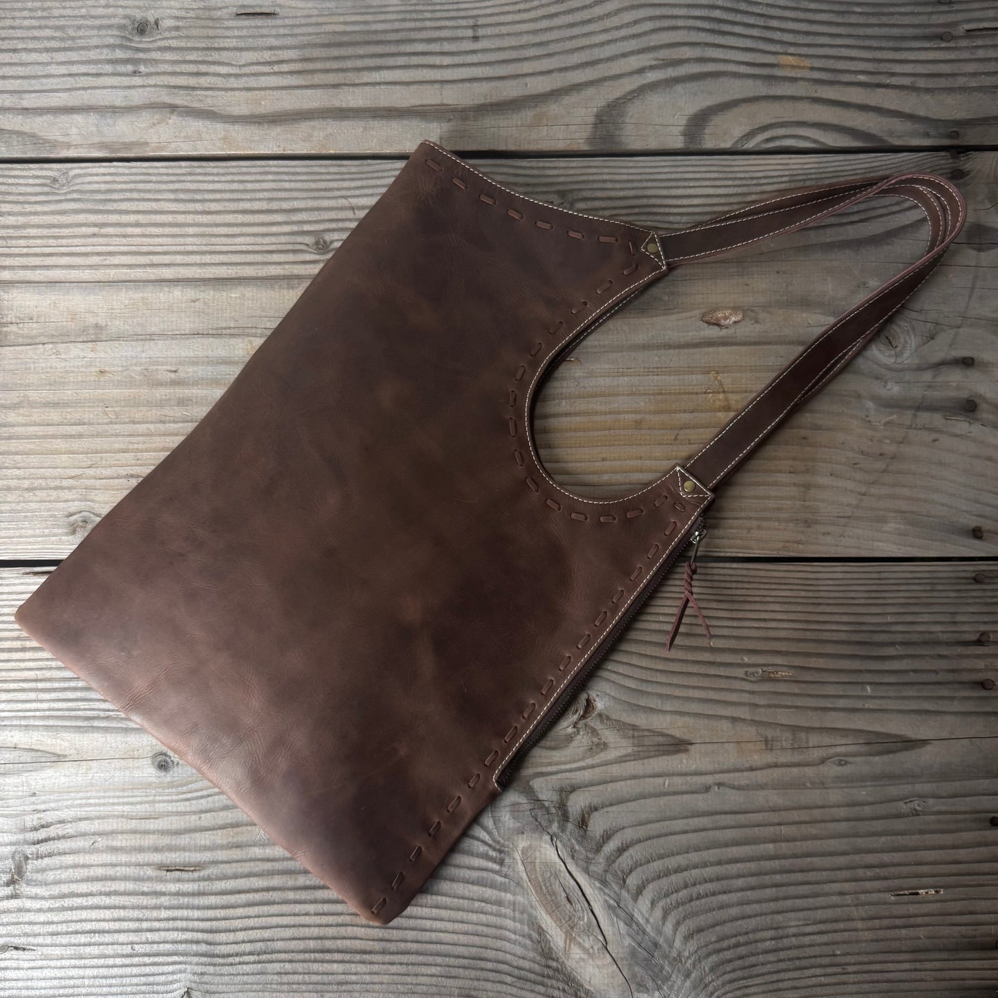 Slimline Leather Shoulder Bag