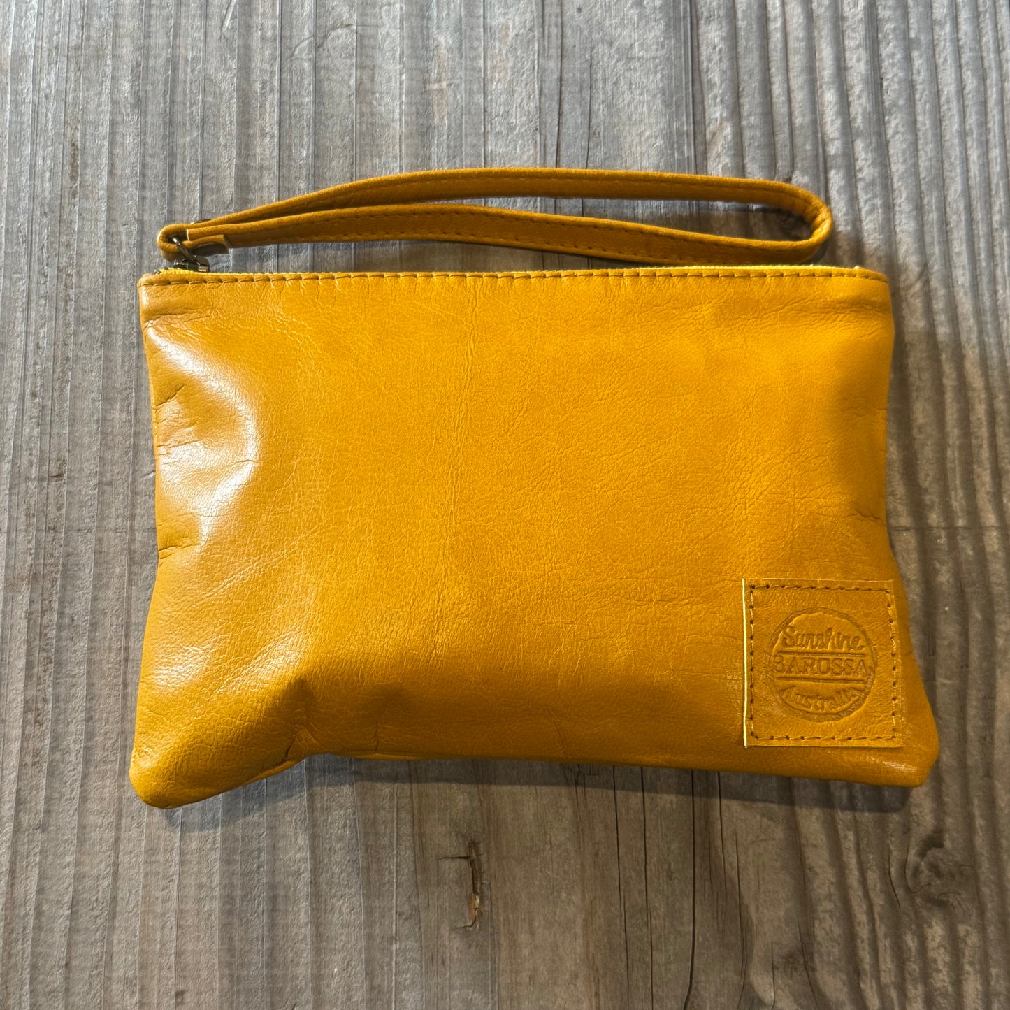 Leather Phone Clutch With Wrist Strap