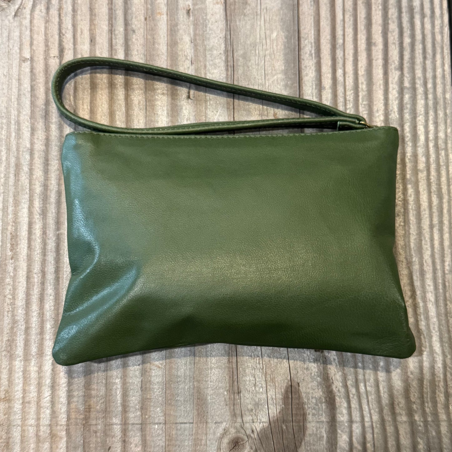Leather Phone Clutch With Wrist Strap