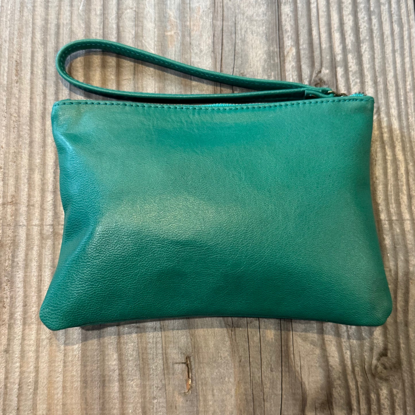 Leather Phone Clutch With Wrist Strap