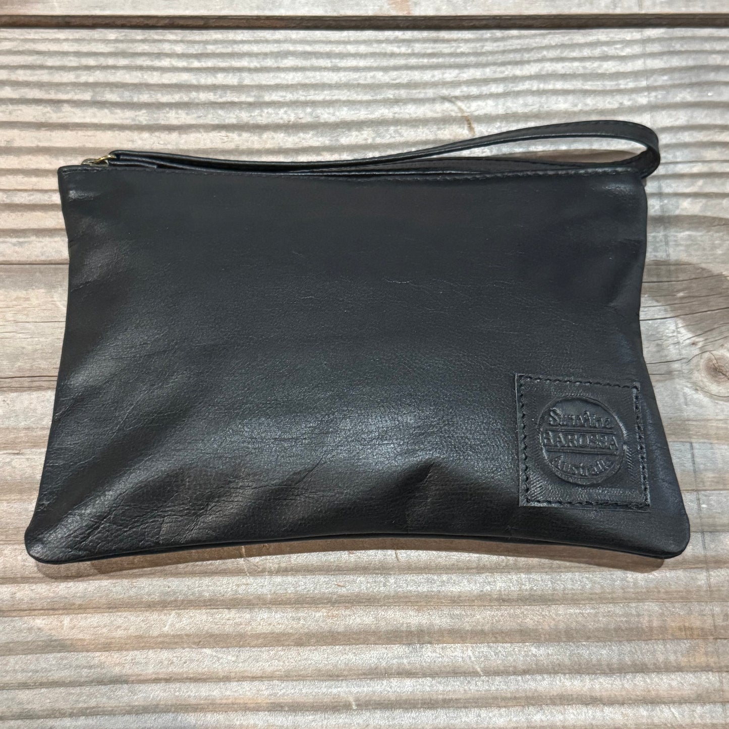 Leather Phone Clutch With Wrist Strap