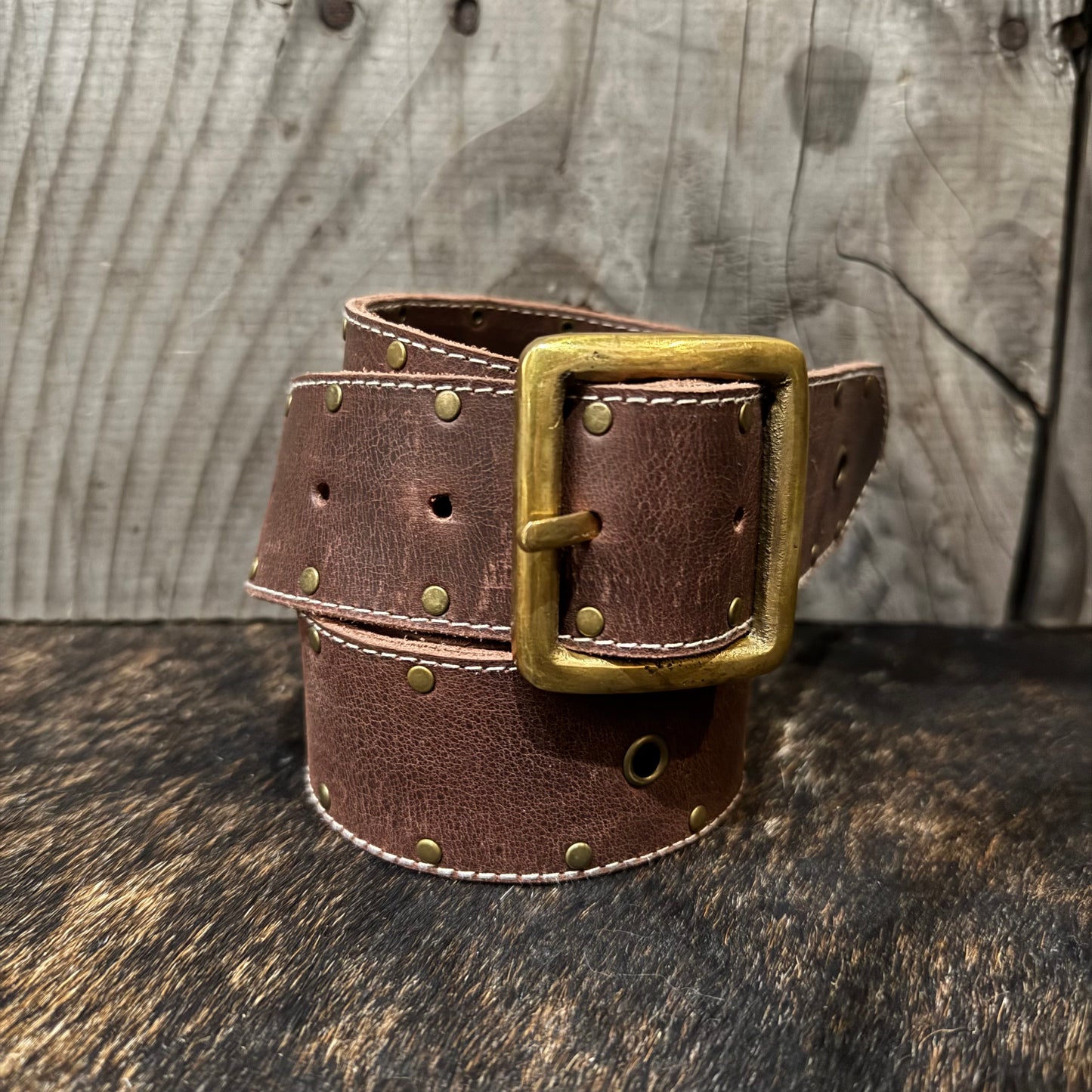 Studded Leather Belts