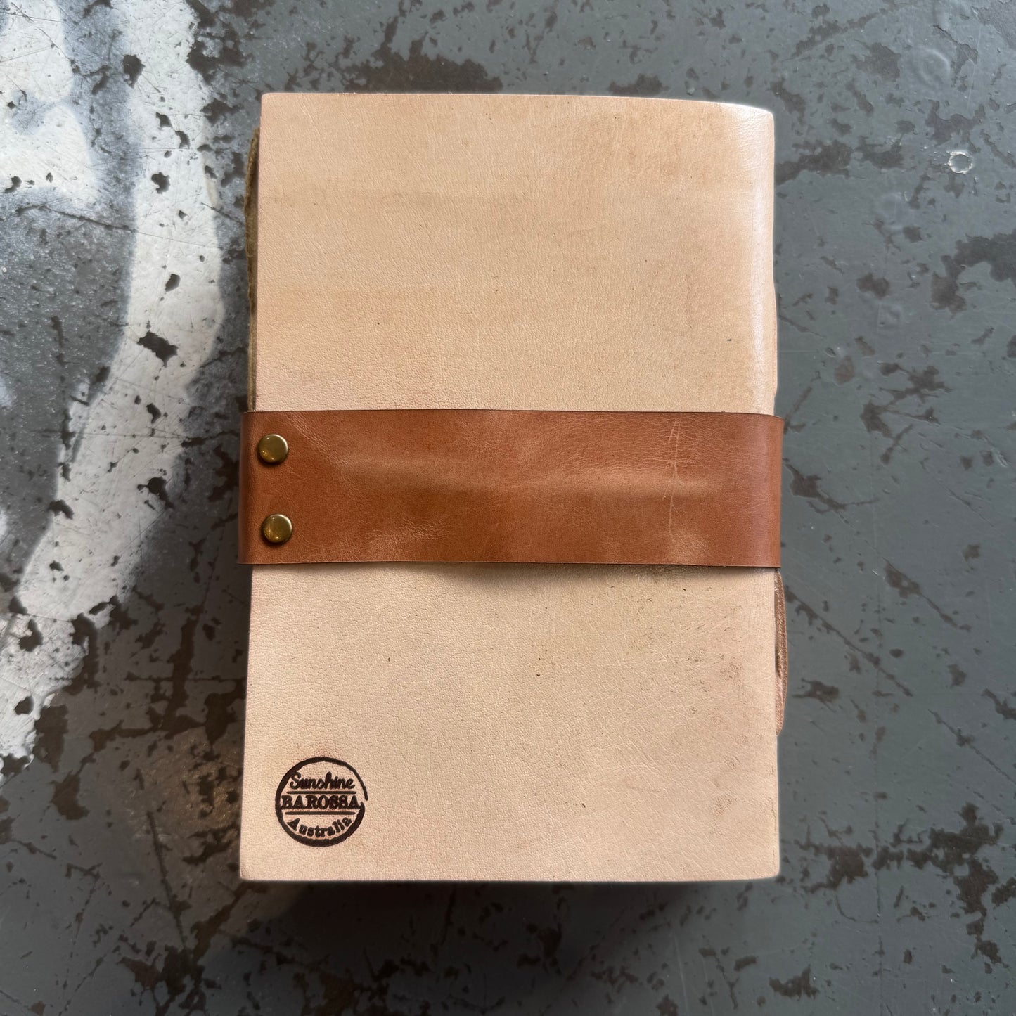 A5 Handmade Paper Bound Leather Journal