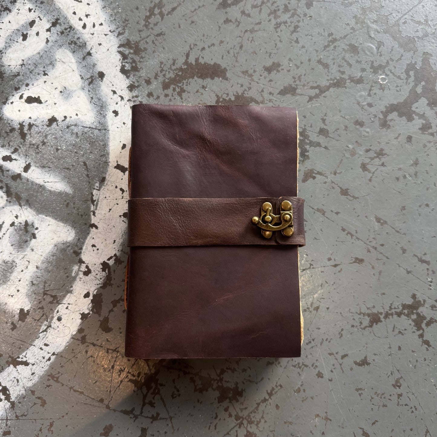 A5 Handmade Paper Bound Leather Journal