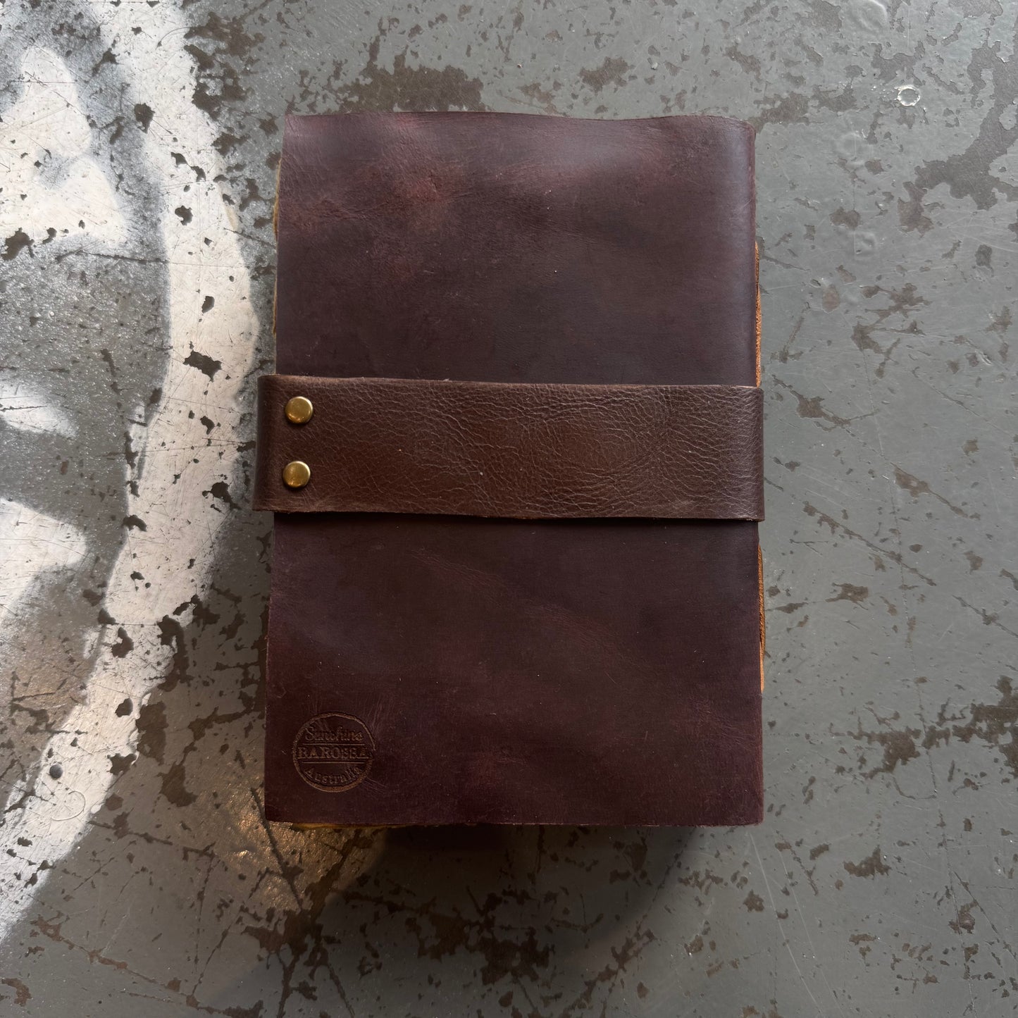 A5 Handmade Paper Bound Leather Journal