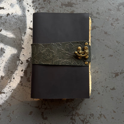A5 Handmade Paper Bound Leather Journal