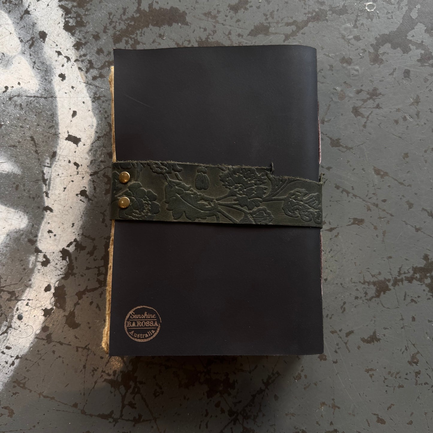 A5 Handmade Paper Bound Leather Journal