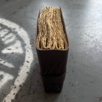 A5 Handmade Paper Bound Leather Journal