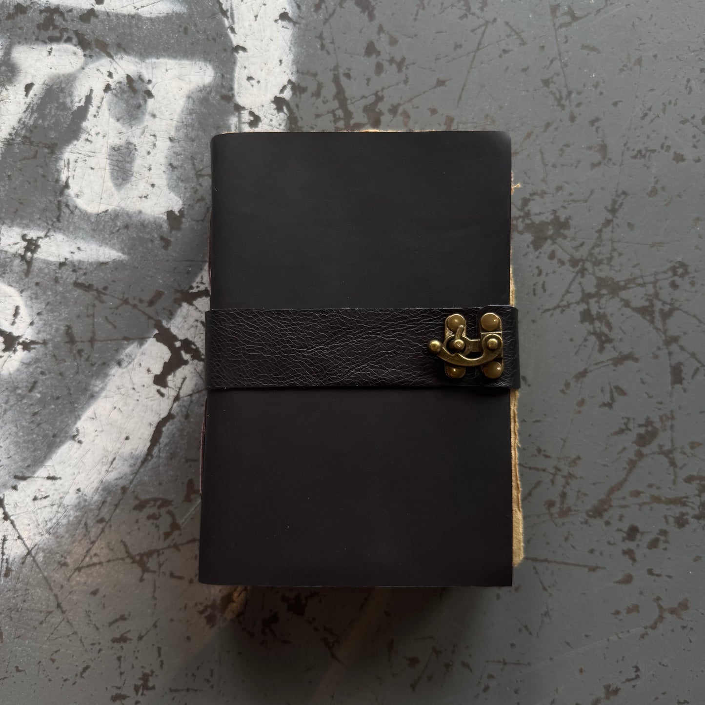 A5 Handmade Paper Bound Leather Journal