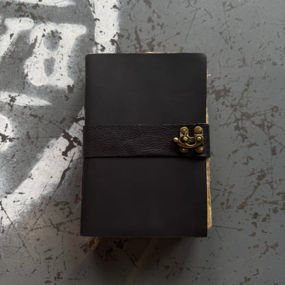 A5 Handmade Paper Bound Leather Journal