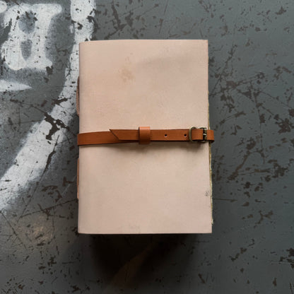 A5 Handmade Paper Bound Leather Journal