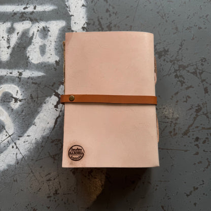 A5 Handmade Paper Bound Leather Journal