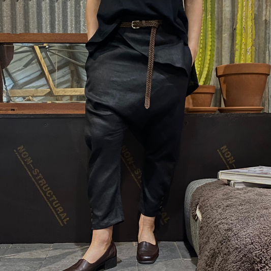 Tailored Japanese-Style Linen Pants