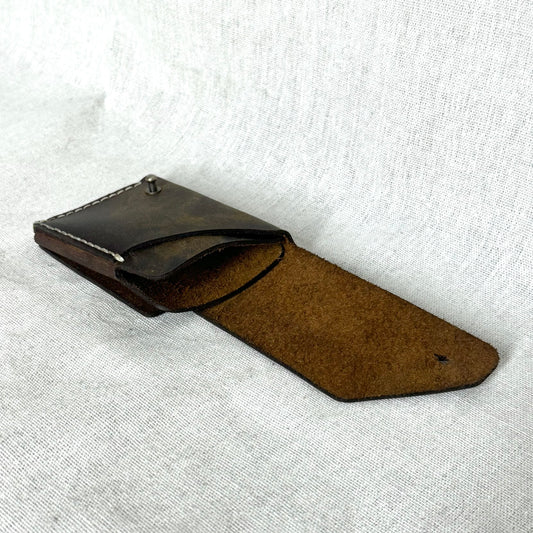 Hand-Stitched Raw Fold Wallet