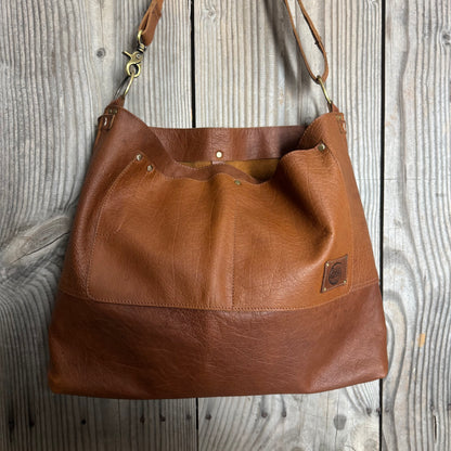 The Big Soft Vintage Tan Slouch/Tote