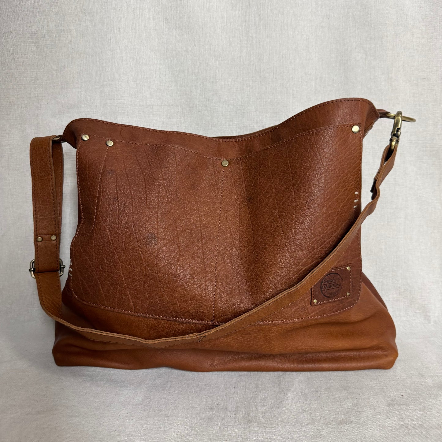 The Big Soft Vintage Tan Slouch/Tote