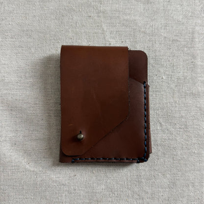 Hand-Stitched Raw Fold Wallet