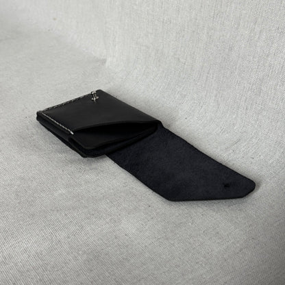 Hand-Stitched Raw Fold Wallet