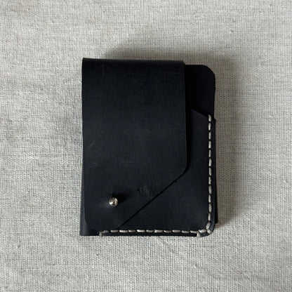Hand-Stitched Raw Fold Wallet